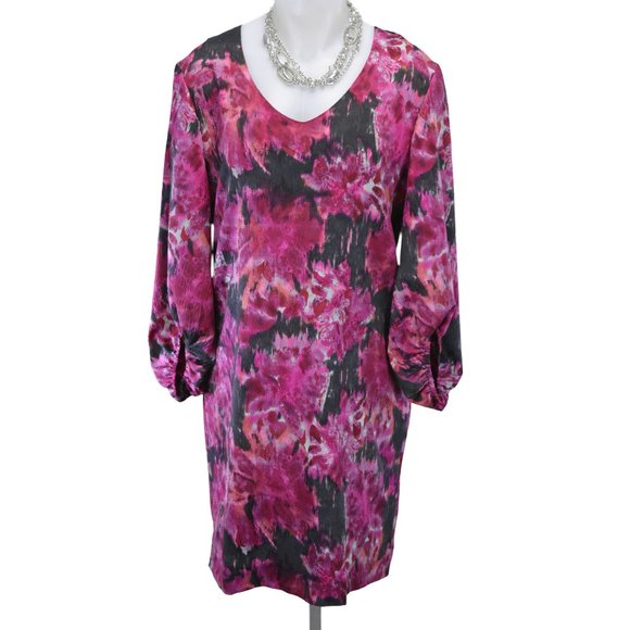 Kenneth Cole Floral Print Tunic Dress (M) - Picture 1 of 2